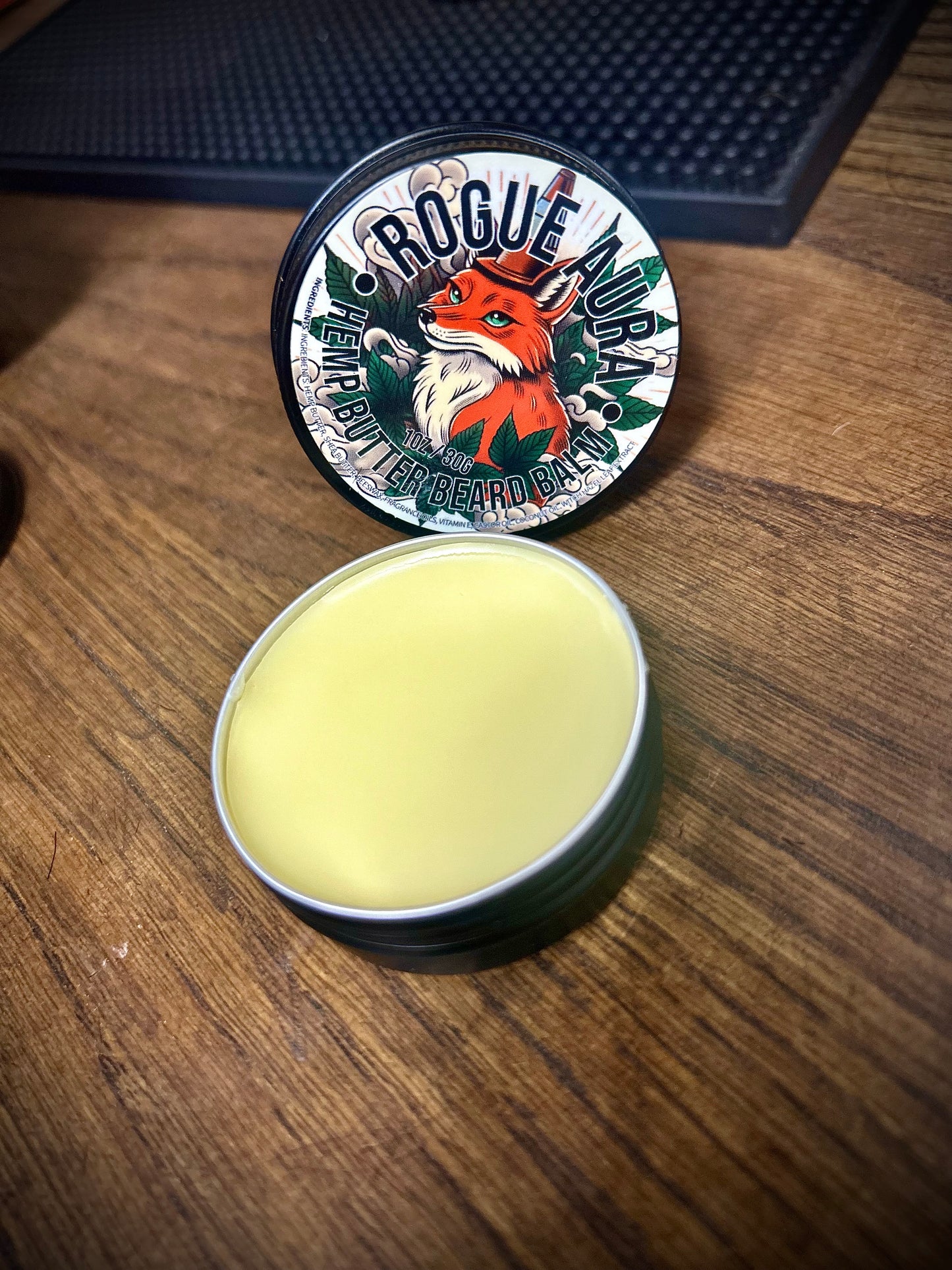 Rogue Aura organic Hemp Butter Beard Balm